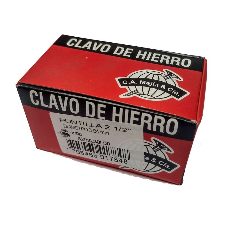 PUNTILLA 2 1/2" X400GR CA MEJIA