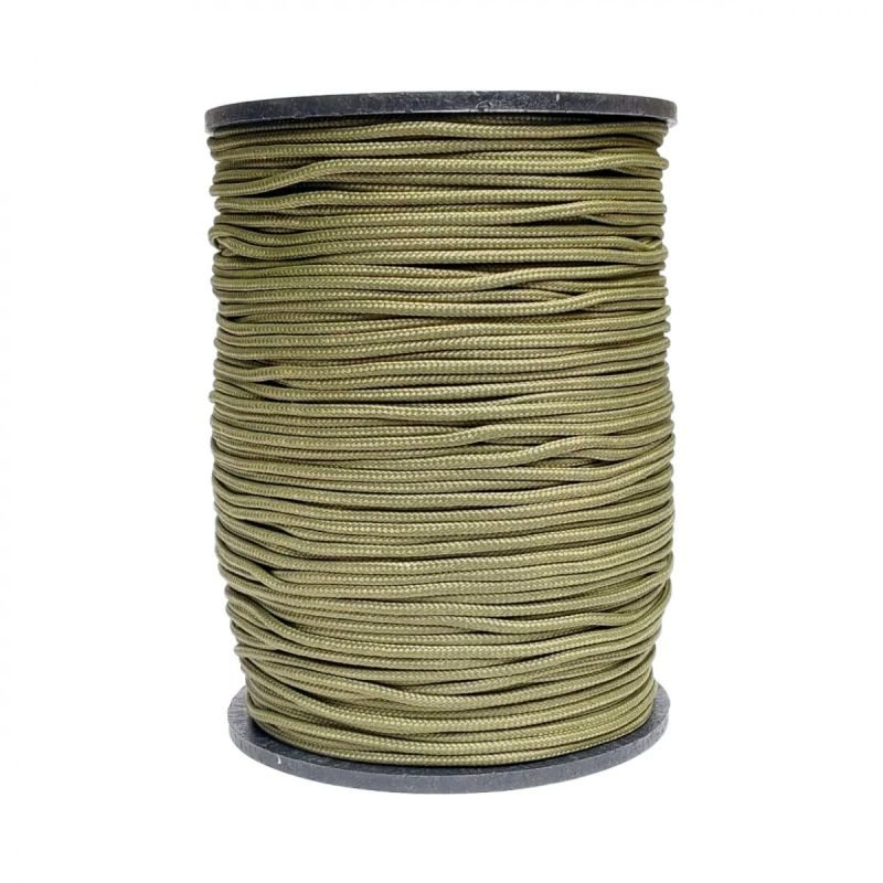 HILO TRENZADO VERDE MILITAR 3MM